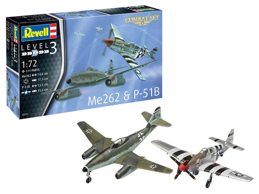 Combat Set Messerschmitt Me262 - P-51B Mustang