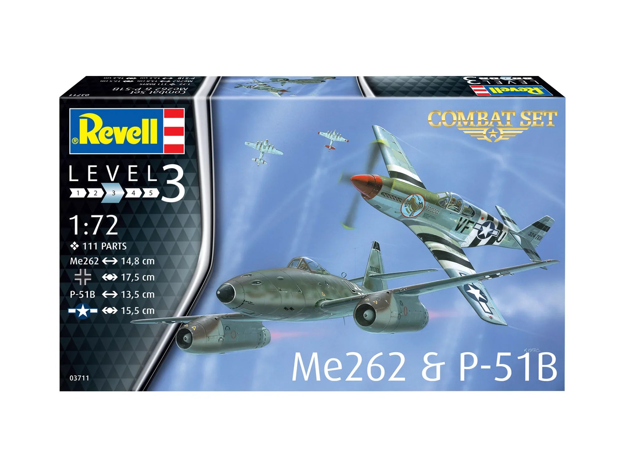 Combat Set Messerschmitt Me262 - P-51B Mustang