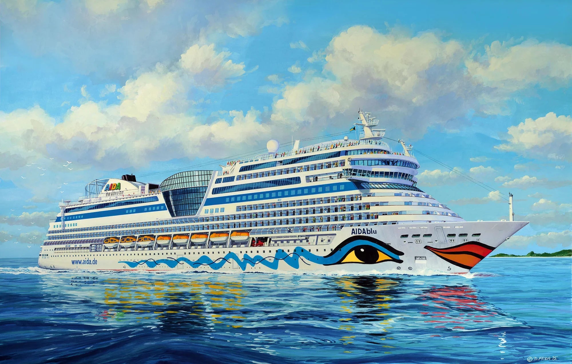 Cruise Ship AIDA (AIDAblu, sol, mar or stella)