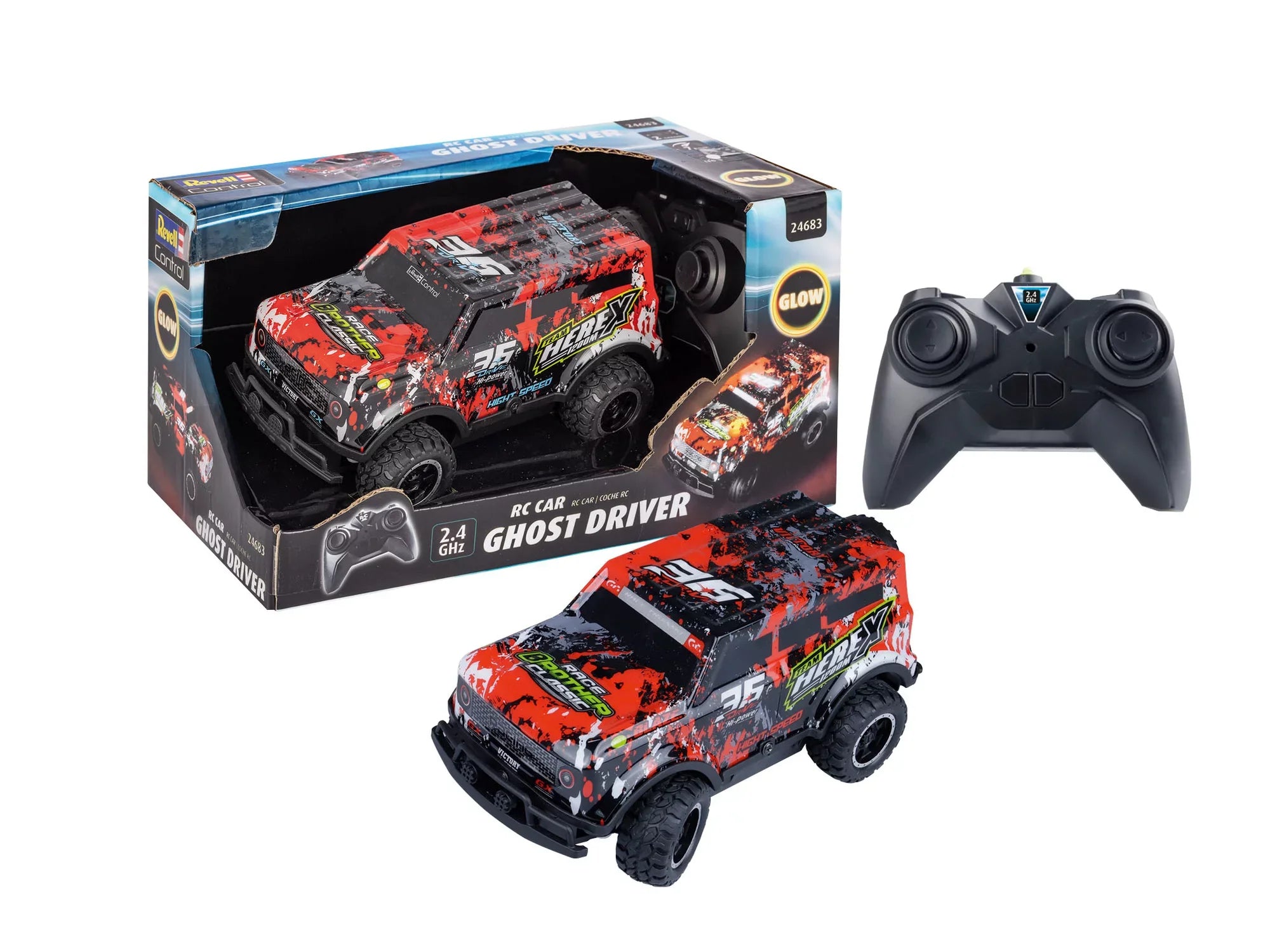 RC Car Ghost Driver (Red)