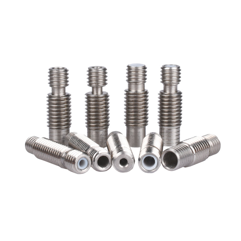 5pcs/Lot E3D V6 Throat Heat Break Hotend Throat All Metal or Teflon Tube Stainless Steel for 1.75/3.0mm Bowden&Direct J-head