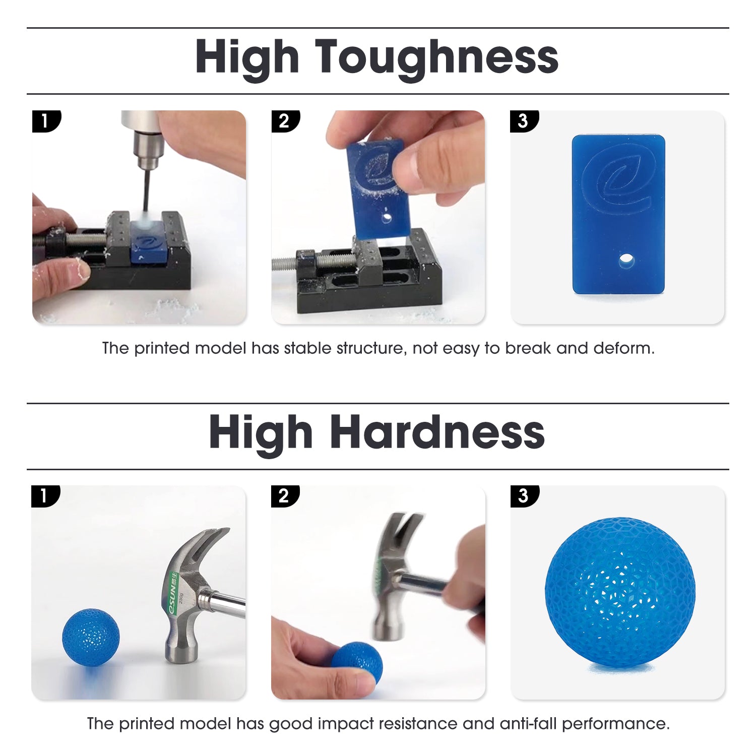 eSUN LCD Hard Tough ABS-Like Resin 0.5KG/1KG