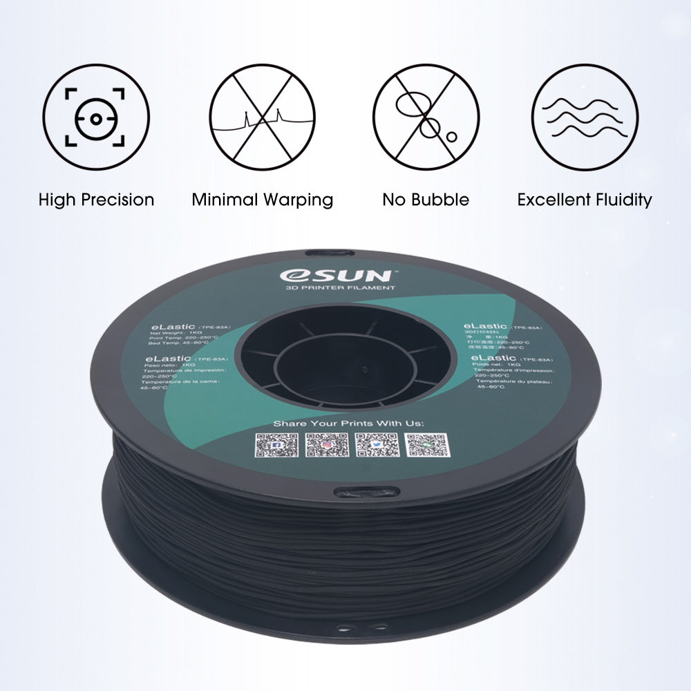 eSUN TPE-83A 1.75mm 3D Filament 1KG