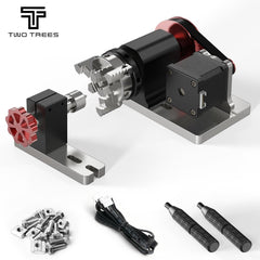 Twotrees TTC 450 CNC Router Machine + 500w Motor + 4th Axis Module +Vacuum Cleaner + End Mills