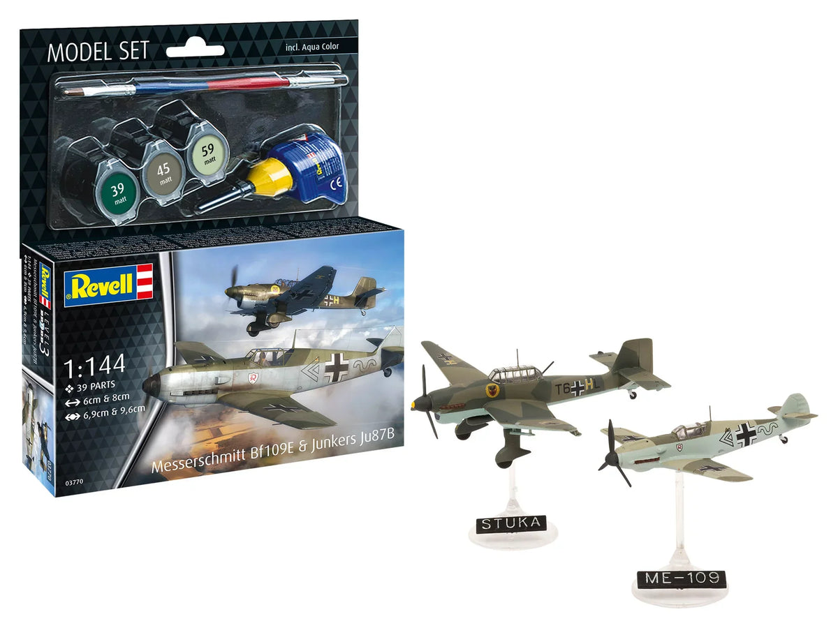 Model Set Messerschmitt Bf109E & Ju87B Stuka