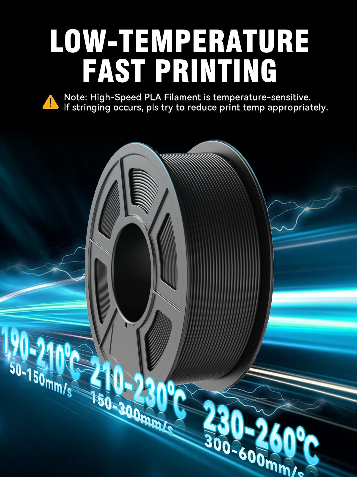 [MOQ: 6KG] HS_PLA(High Speed PLA) 3D Printer Filament 1KG