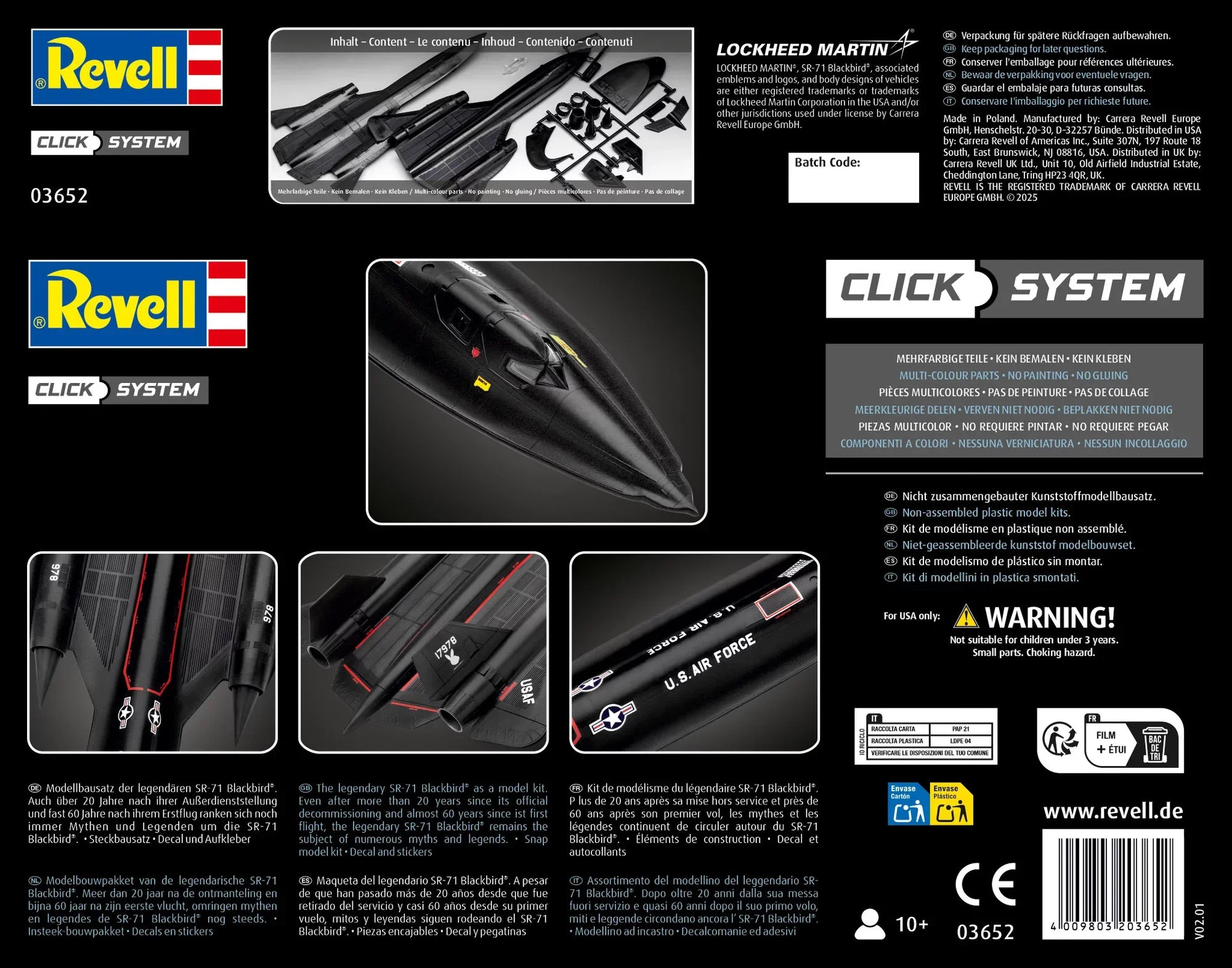 Lockheed SR-71 Blackbird Click-System
