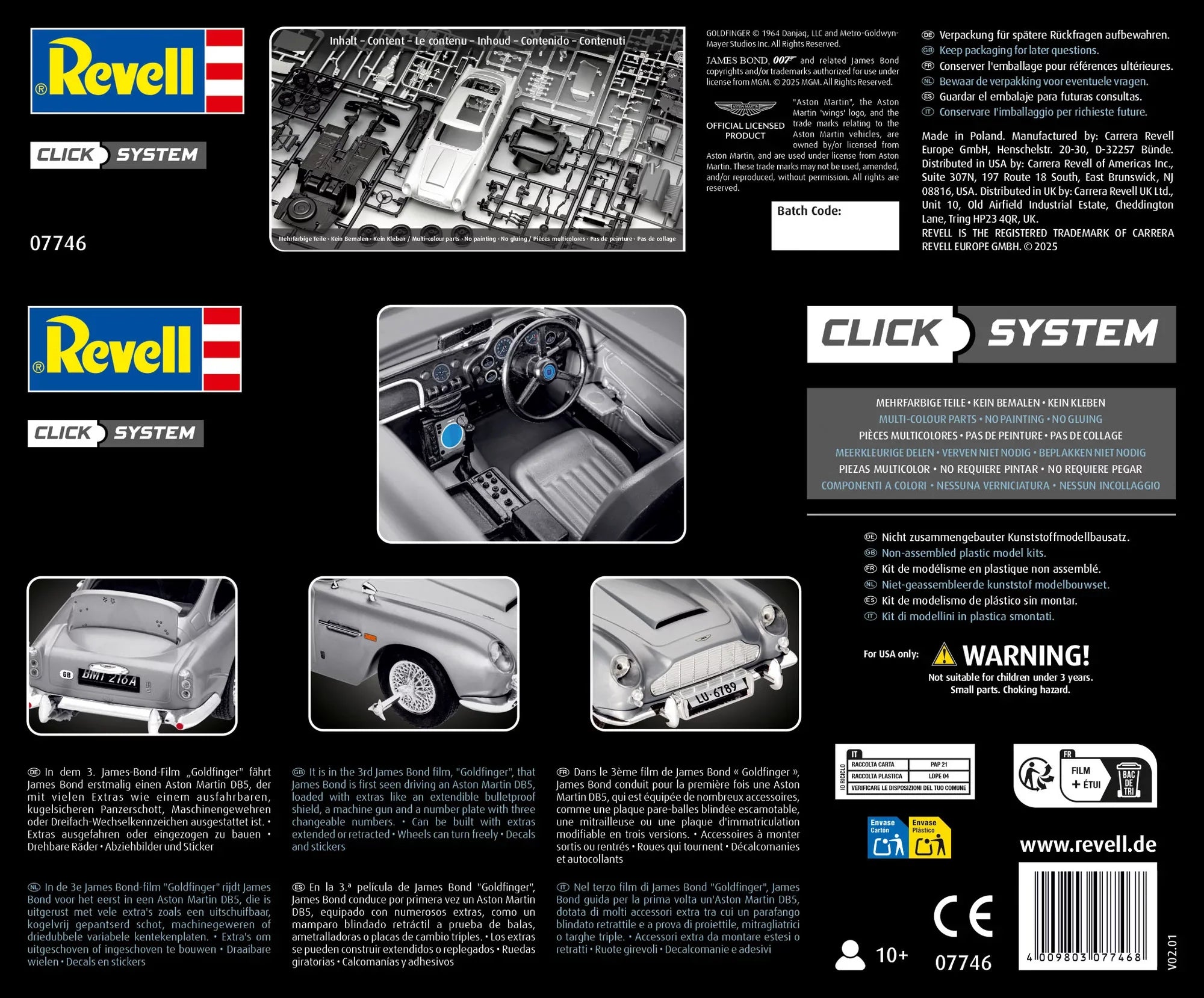 James Bond Aston Martin DB5 Click System