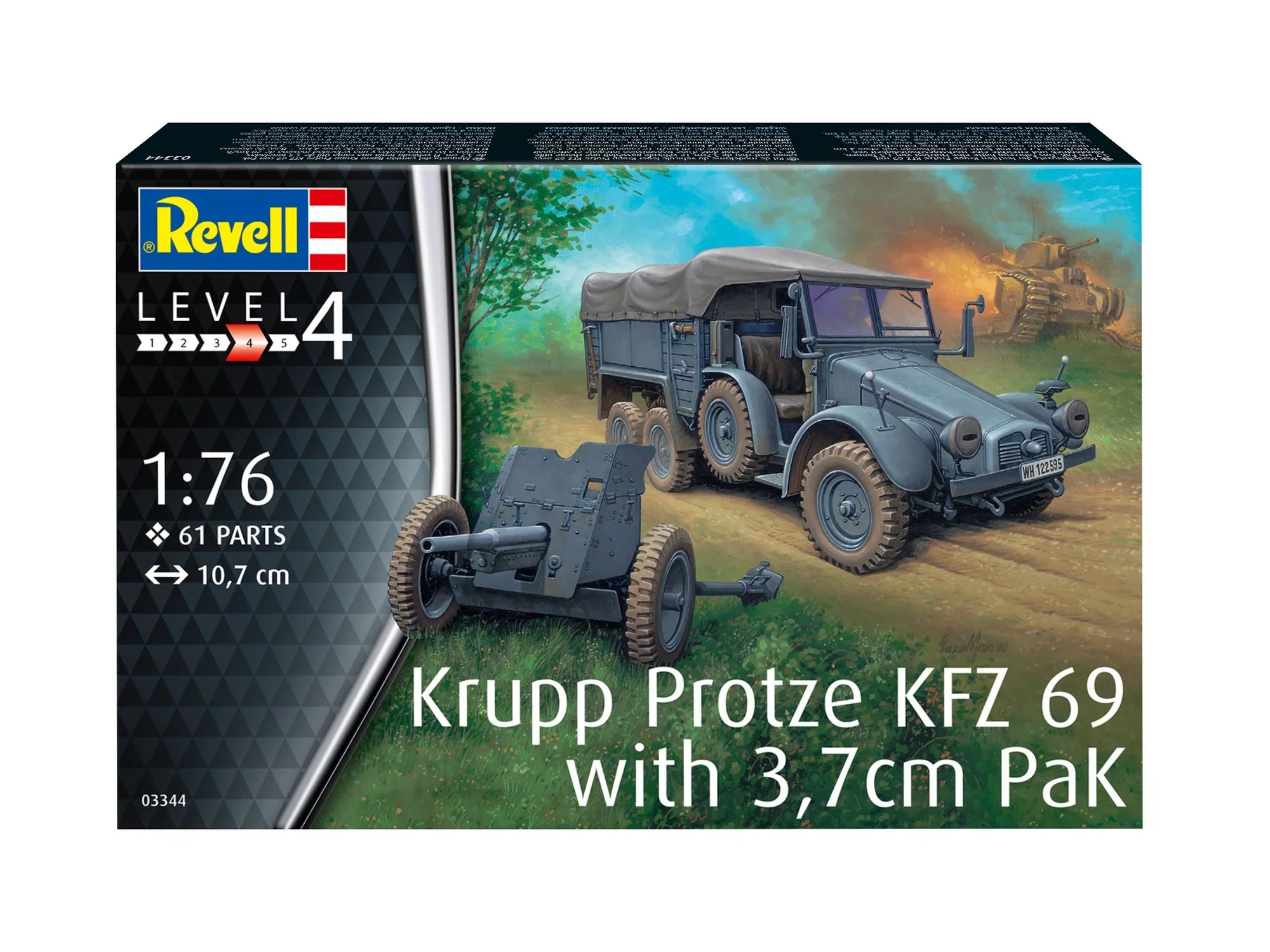 Starter Kit Krupp Protze KFZ 69 with 3,7cm Pak