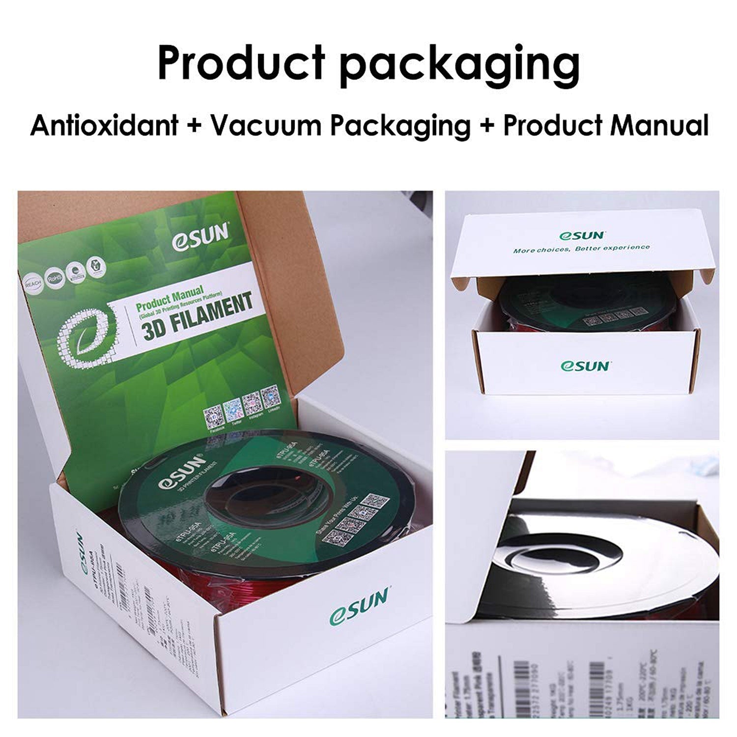 eSUN ABS+ 1.75mm 3D Filament 1KG