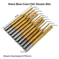 Twotrees 40 PCS End Mills CNC Router Bits