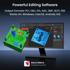 Revopoint MetroY & MetroY Pro: Wireless Blue Laser 3D Scanners for Small to Medium Workpieces