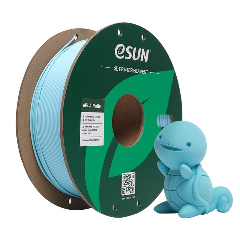 eSUN Upgraded ePLA-Matte 1.75mm 3D Filament 10PCS