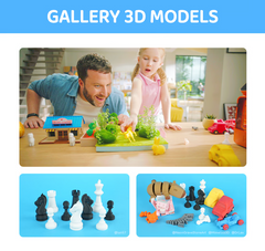 20%OFF Flash Deal | Kidoodle MiniBox A1: 3D Printer for Kids, Unleash Creativity with Kidoodle, 600mm/s High Speed, AutoLiv/Design Safe for Kids/5" Touch Screen, Wi-Fi/App Control, Easy to Install at Home/School