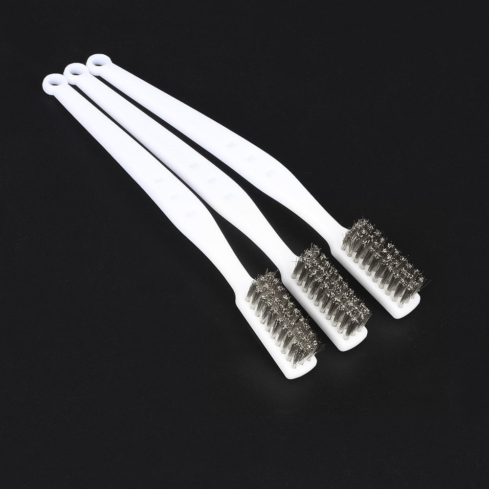 Copper Wire Brush 3D Printer Cleaner Tool Brush Handle 3D Printer Cleaning Heater Block V6 Nozzle Hot Bed 3D Printer Parts