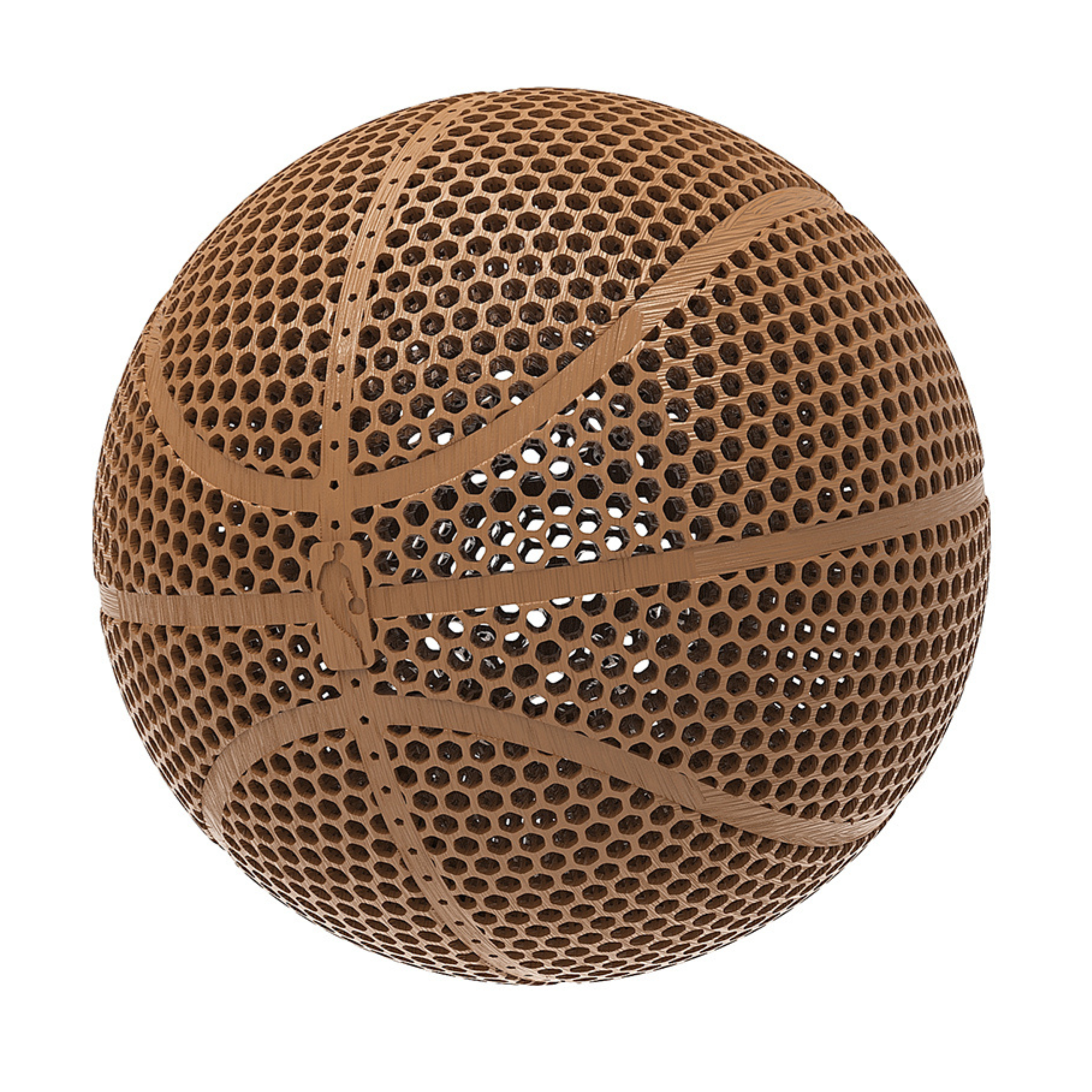 BIQU PLA-HR 3D Printed Airless Basketball -Perfect for Family Fun, Friends Gatherings & Christmas Gifts, Available in Black, Blue, Orange, and White