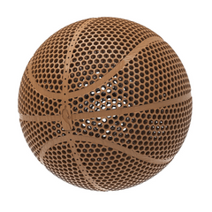 BIQU PLA-HR 3D Printed Airless Basketball -Perfect for Family Fun, Friends Gatherings & Christmas Gifts, Available in Black, Blue, Orange, and White