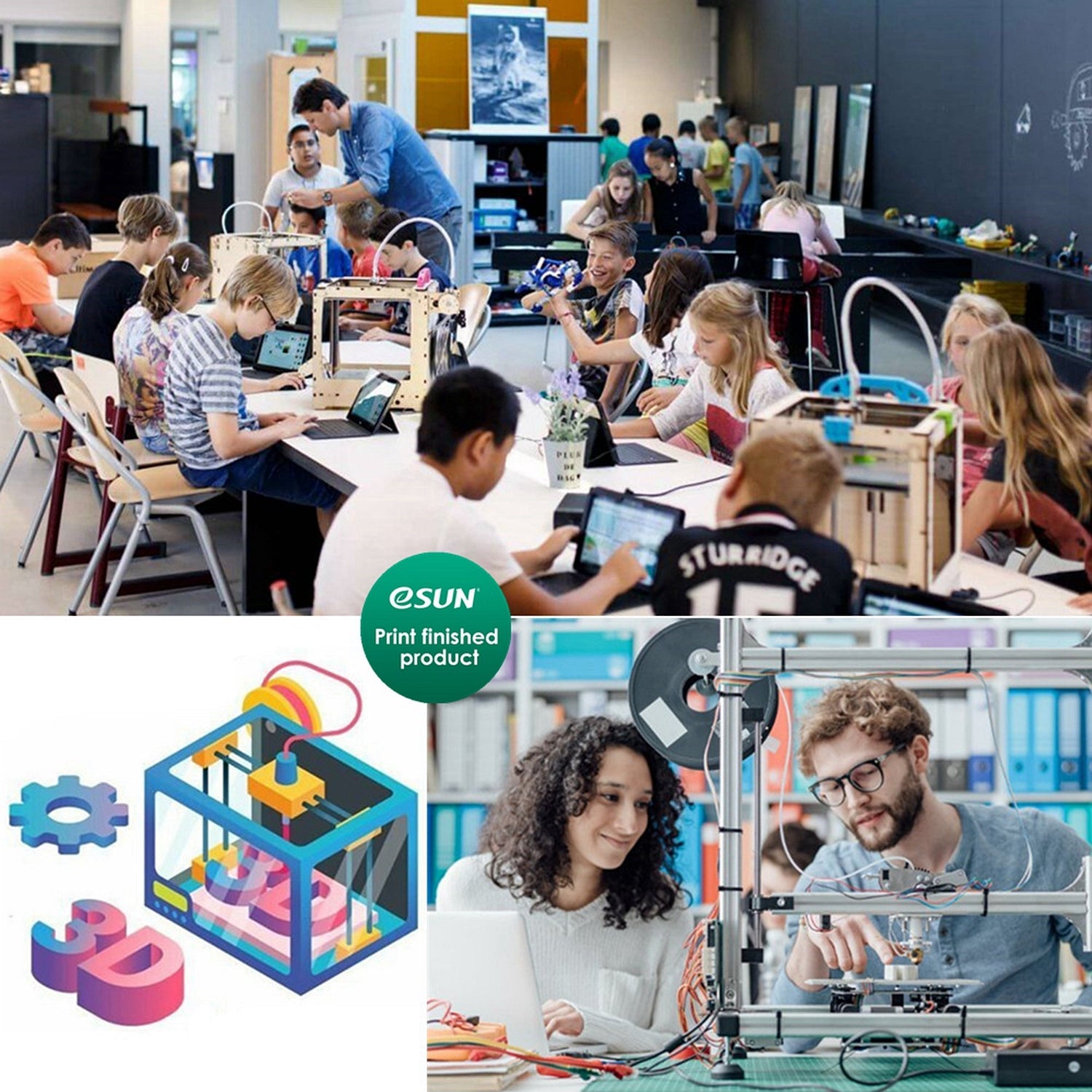 eSUN ABS+ 1.75mm 3D Filament 1KG