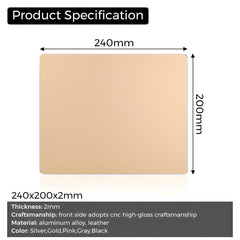 Twotrees Aluminum Alloy Mouse Pad