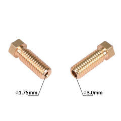 5pcs/Lot Volcano Nozzles 3D Printer All Metal Brass 3D Lengthen extruder nozzle 0.6/0.8/1.0/1.2mm For 1.75/3mm
