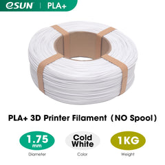 eSUN PLA+ 1.75mm Filaments Refill No Spool& Reusable Spool