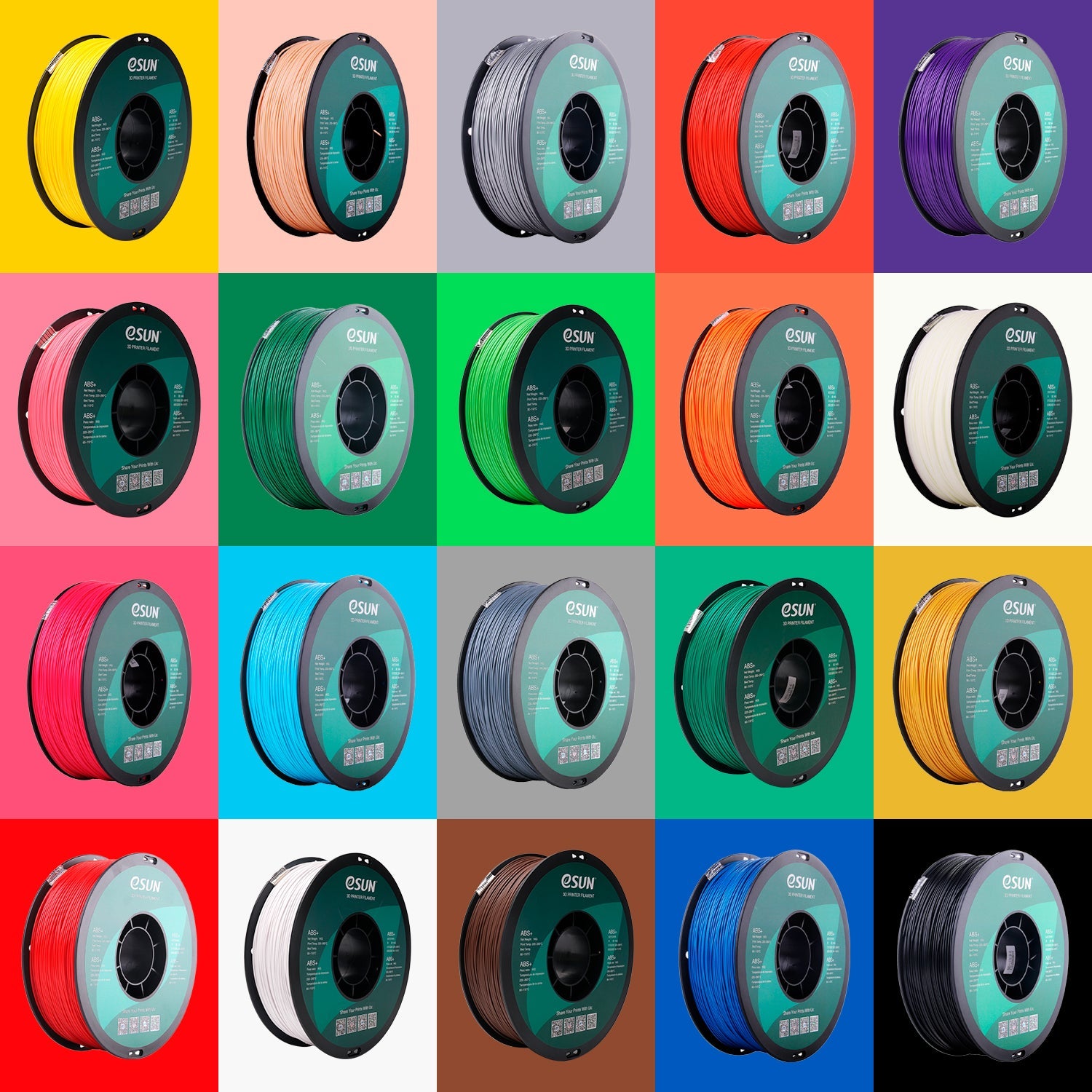 eSUN ABS+ 1.75mm 3D Filament 1KG