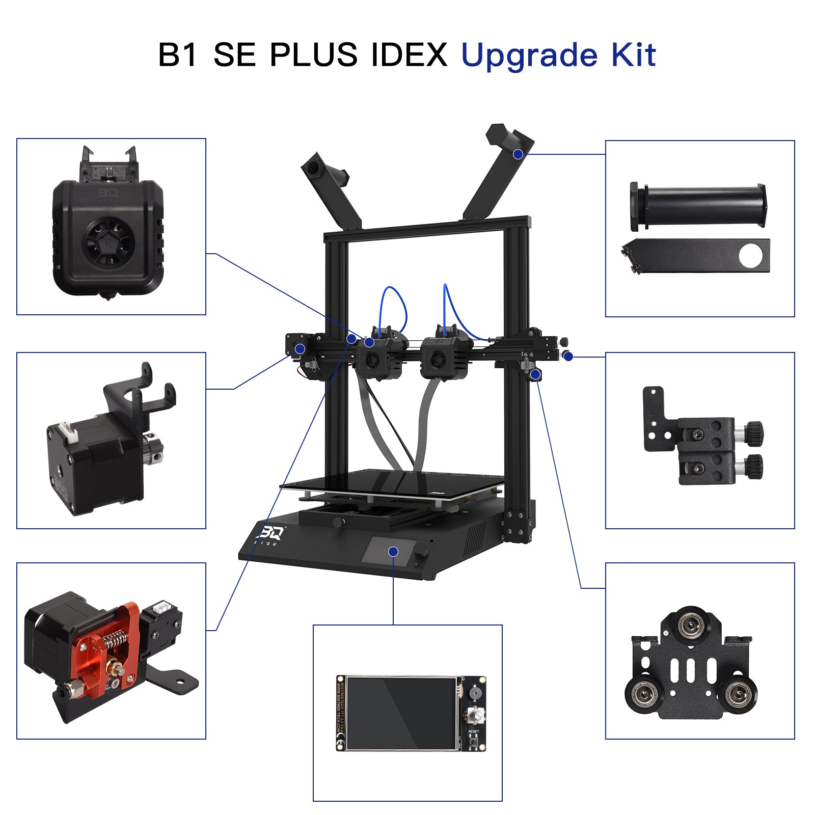 BIQU B1 SE PLUS Dual Z Upgrade Kit/ IDEX Upgrade Kit