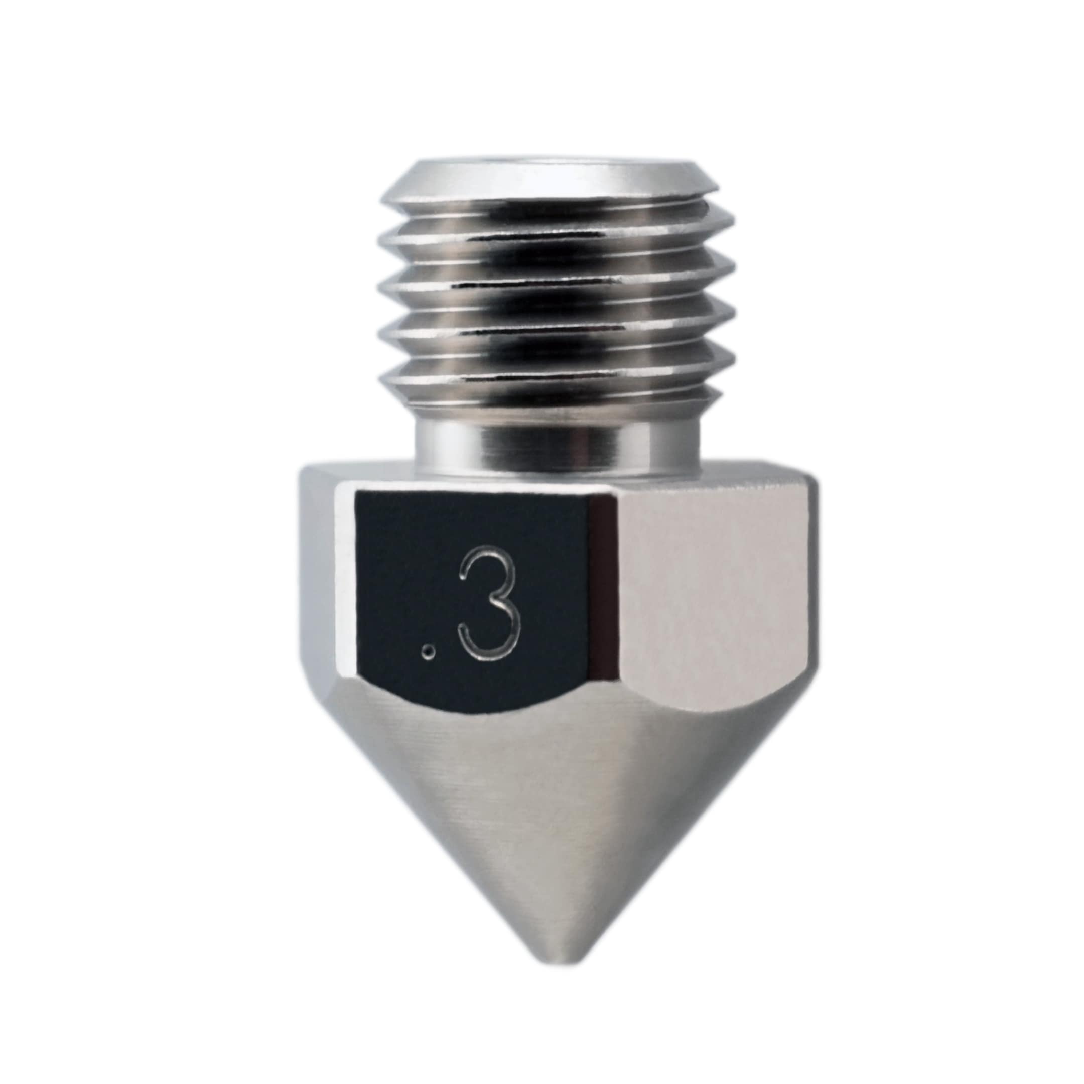 Plated Wear Resistant Nozzle for Creality CR-10S Pro/CR-10 MAX Original hotend ONLY (M6x.75mm Threads)