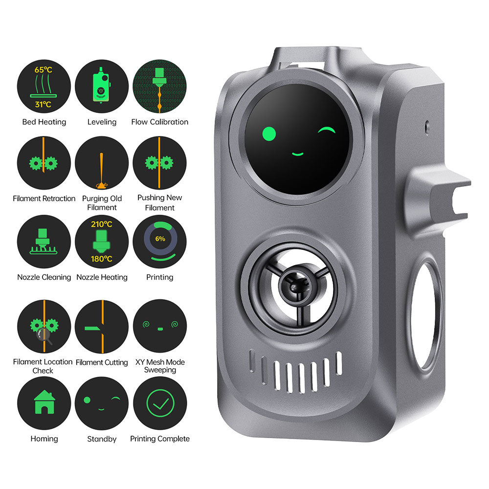 BIGTREETECH Creator Knomi Hi Smart Display for Creality Hi Printer, Wireless Control and  Custom GIFs