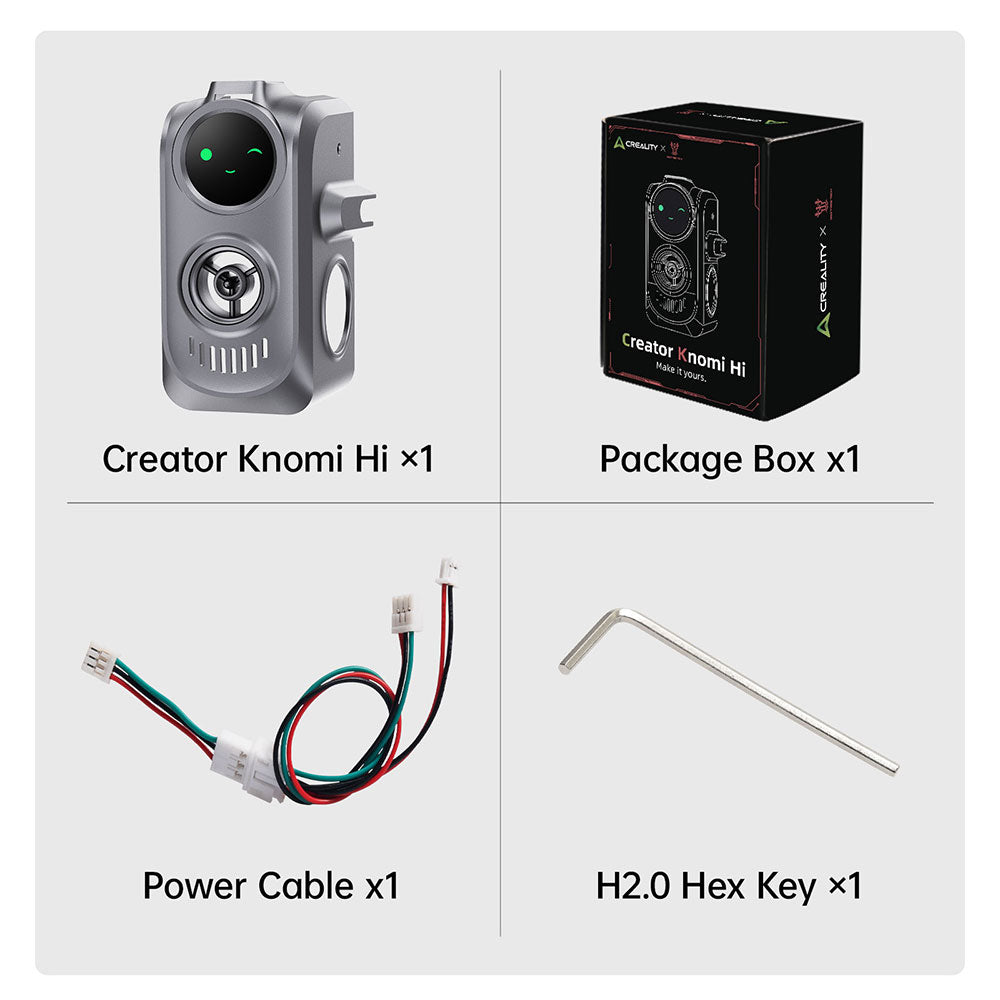 BIGTREETECH Creator Knomi Hi Smart Display for Creality Hi Printer, Wireless Control and  Custom GIFs