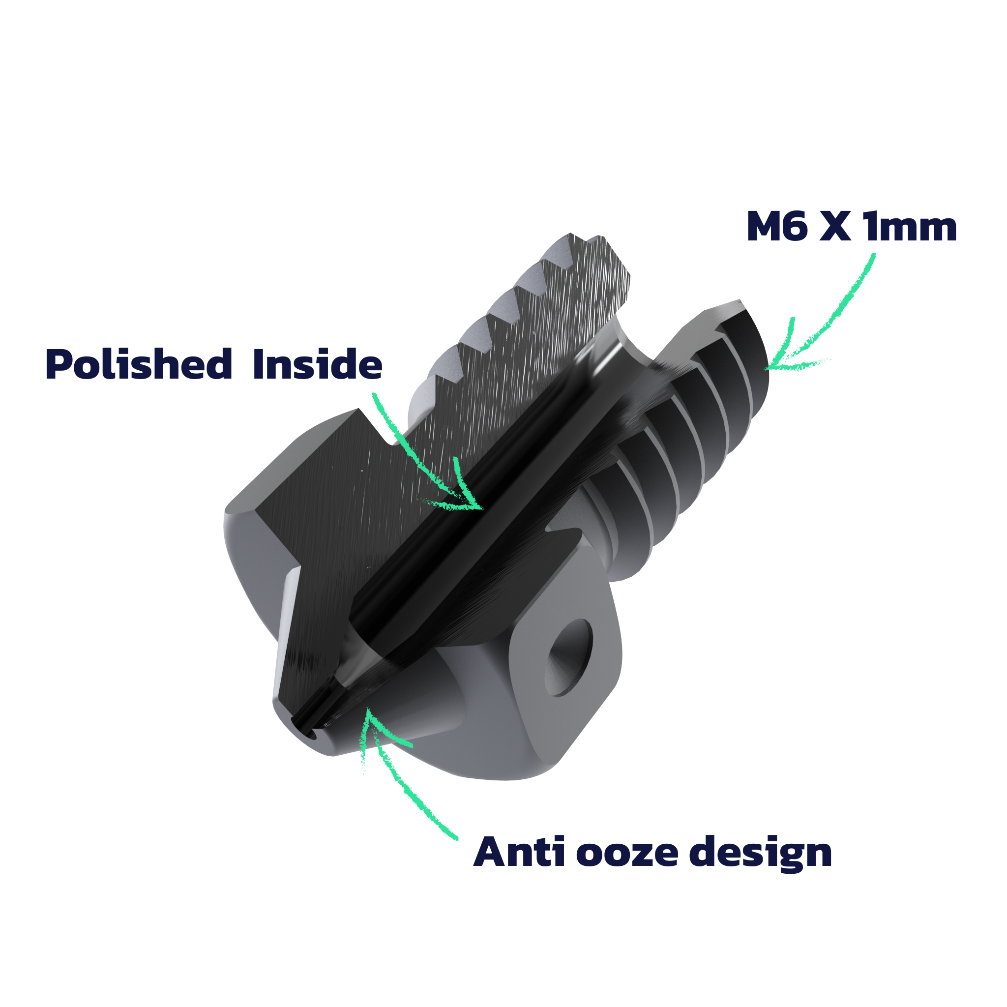 E3D V6 Hardened Steel 1.75mm Nozzle