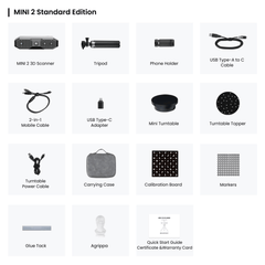 MINI 2 3D Scanner: Blue Light丨Precision 0.02 mm
