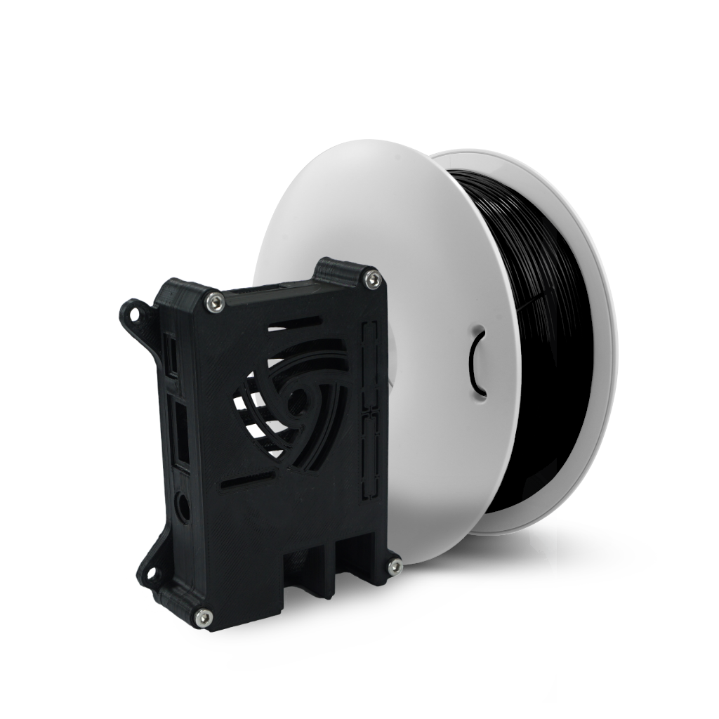 Fiberlogy ESD ABS Filament Black - Professional Electronic Parts End Use Safety Material, 1.75mm, 0.75kg, (1.65lbs.)