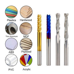 Twotrees 40 PCS End Mills CNC Router Bits