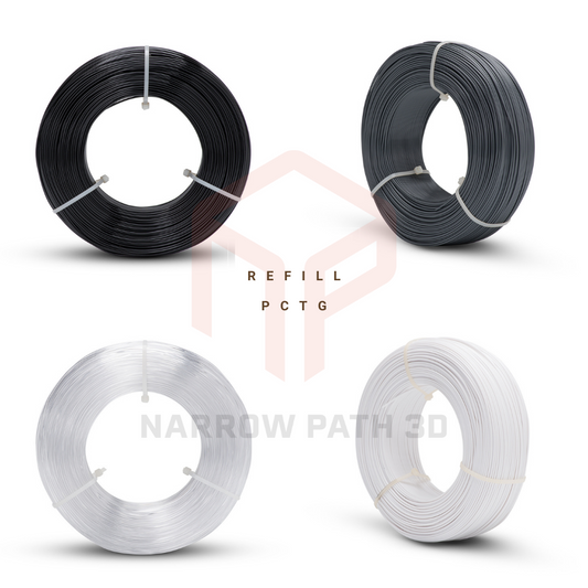 FIBERLOGY REFILL PCTG - Professional Alternative to PET-G No Spool Refill Filament, 1.75mm, 0.75kg