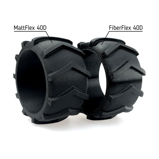 NEW! FIBERLOGY MattFlex 40D Sample Size 17-20gm- Flexible and Durable TPU Matt Finish 3D Printer Material,  1.75mm