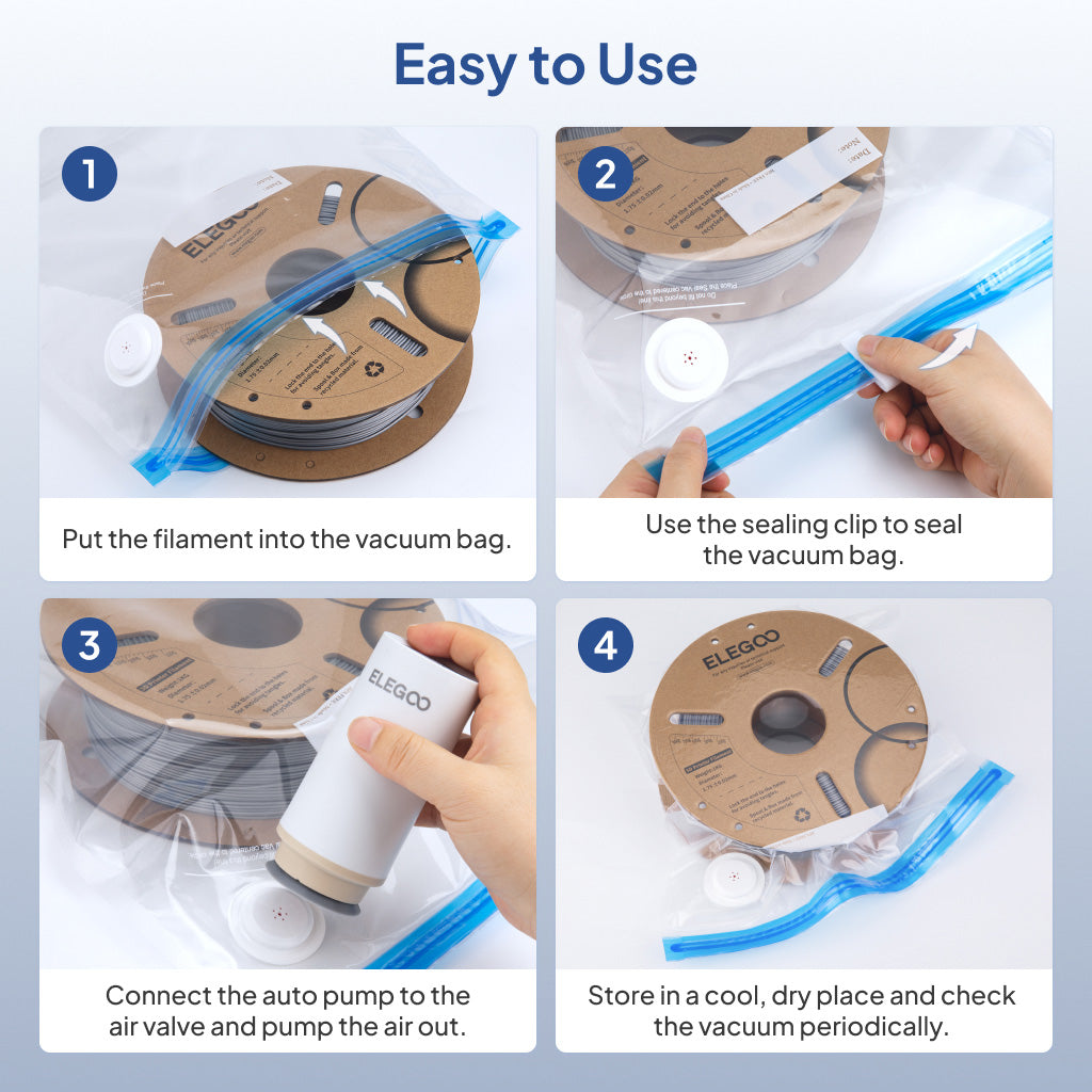 Filament Vacuum Storage Bags Kit (20 Pcs)