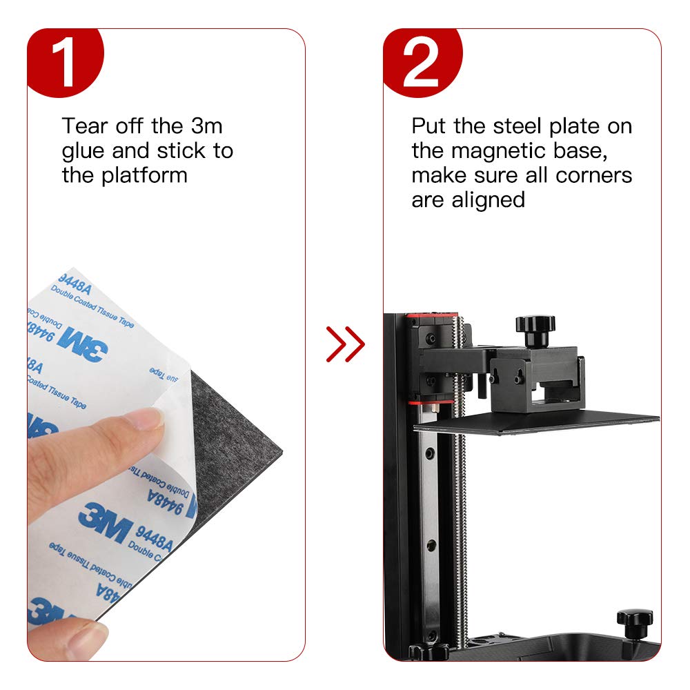 Creality 3D SLA Flexible Steel Build Plate Kits for LD-002R/LD-002H/CL-60