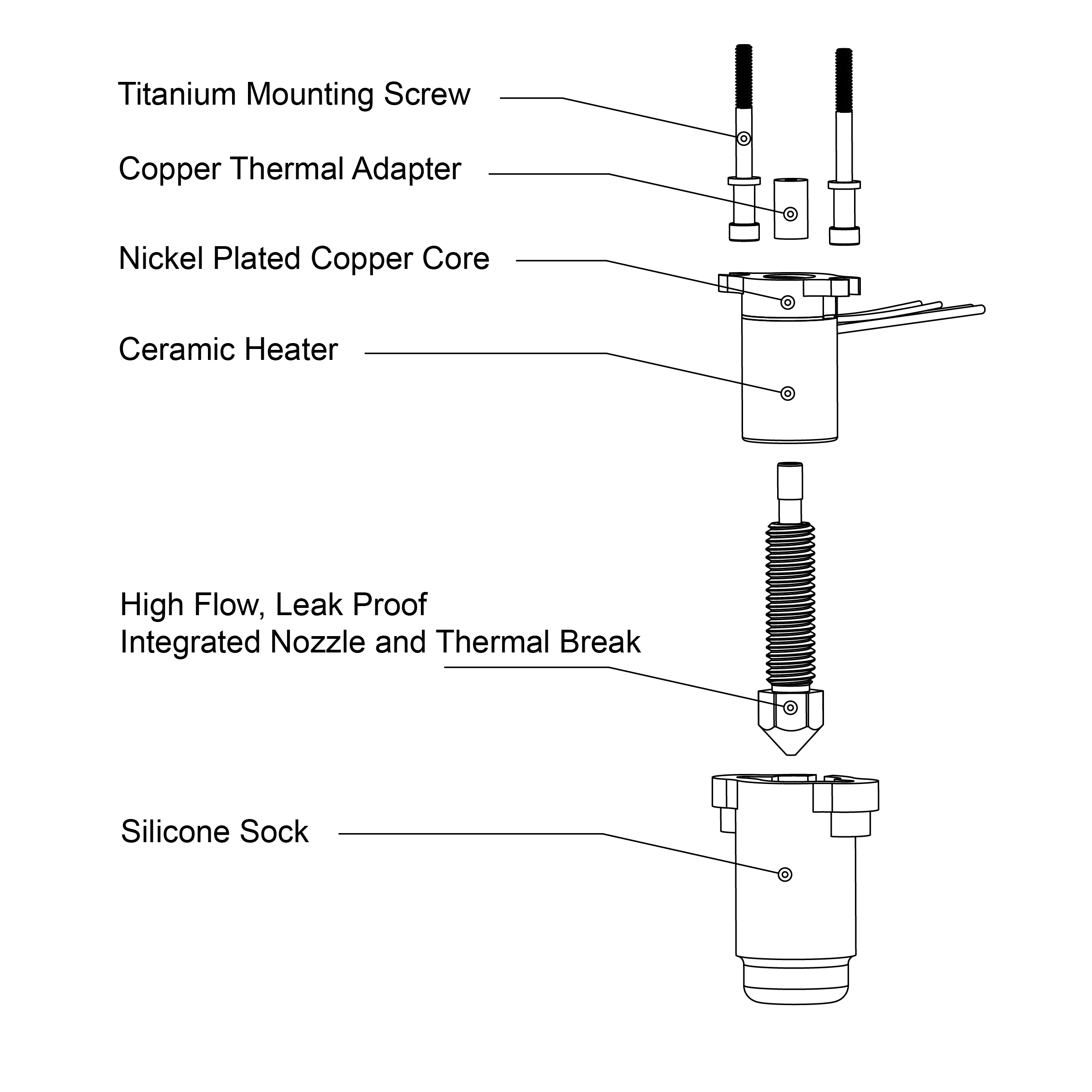 FlowTech™ Hotend for Creality K1 / K1 Max / K1C / K1 SE