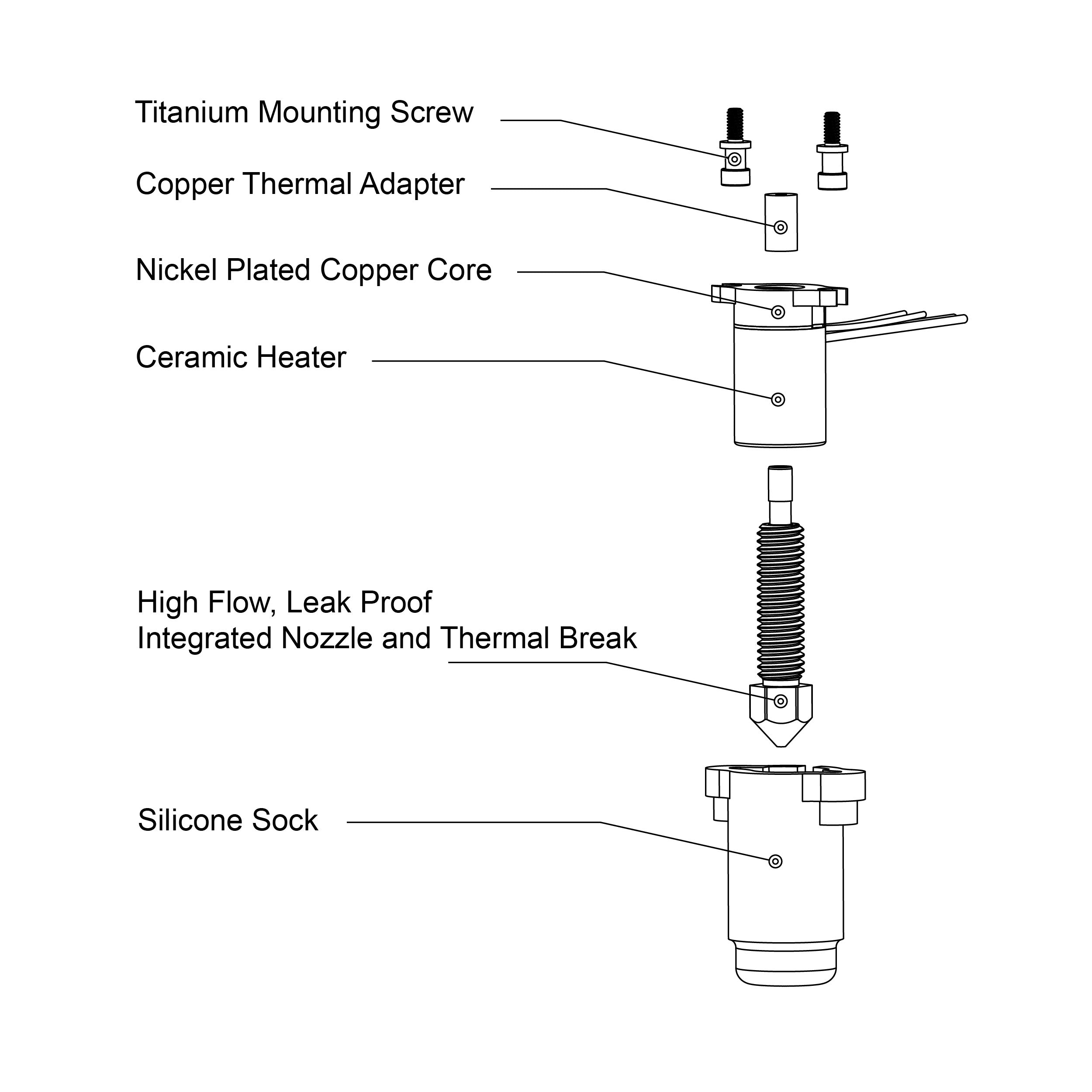FlowTech™ Hotend for Creality CR-10 SE
