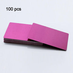 Twotrees 100 Pcs Metal Business Card 0.2mm Thickness Aluminum Alloy Blanks Card