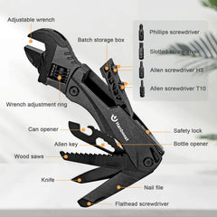 Hanboost 12 In 1 Multitool Wrench  EDC Gadget for Outdoor Camping
