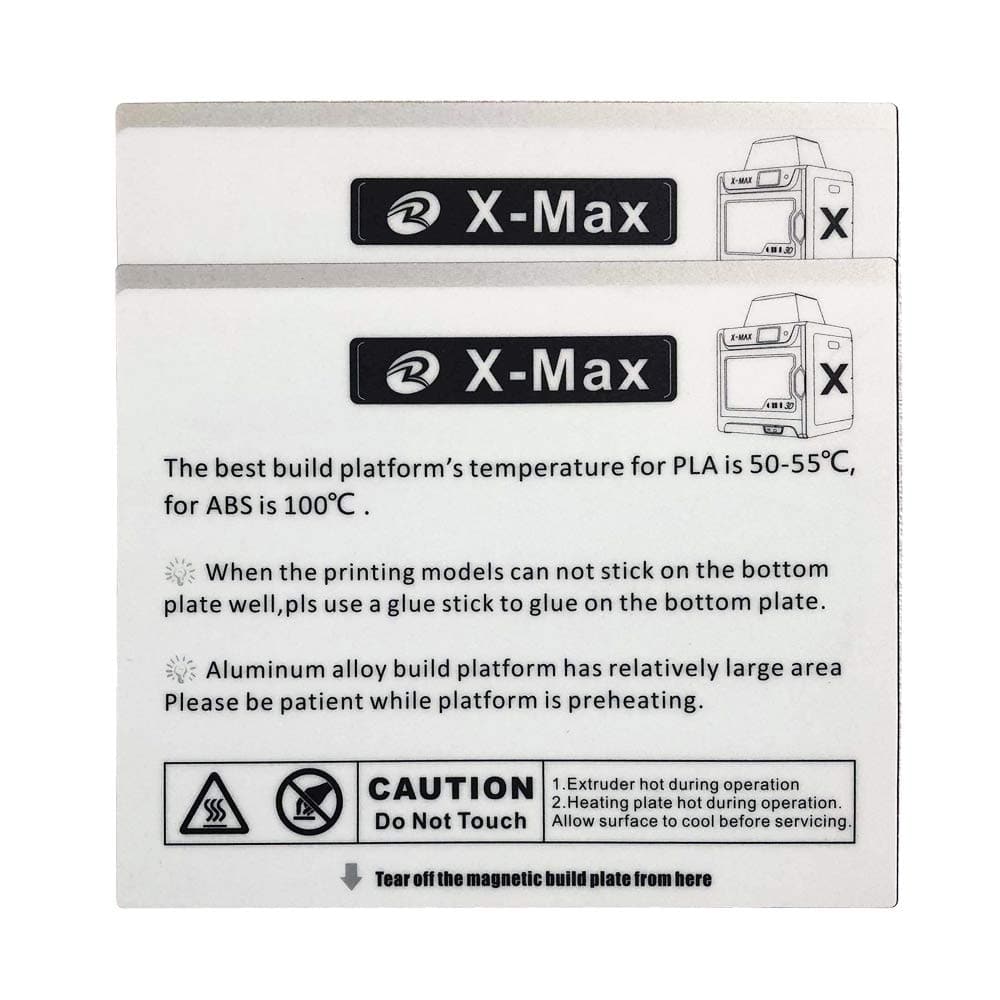 X-Max Build Plate Sticker (2pcs)