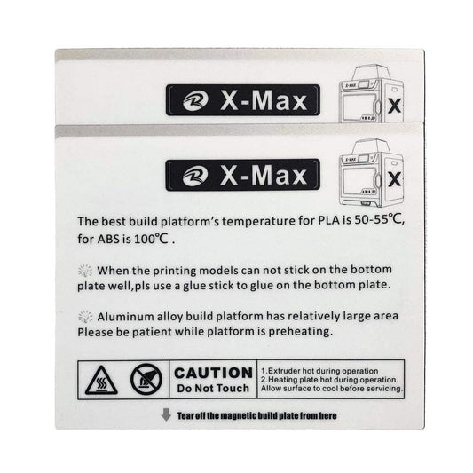 X-Max Build Plate Sticker (2pcs)