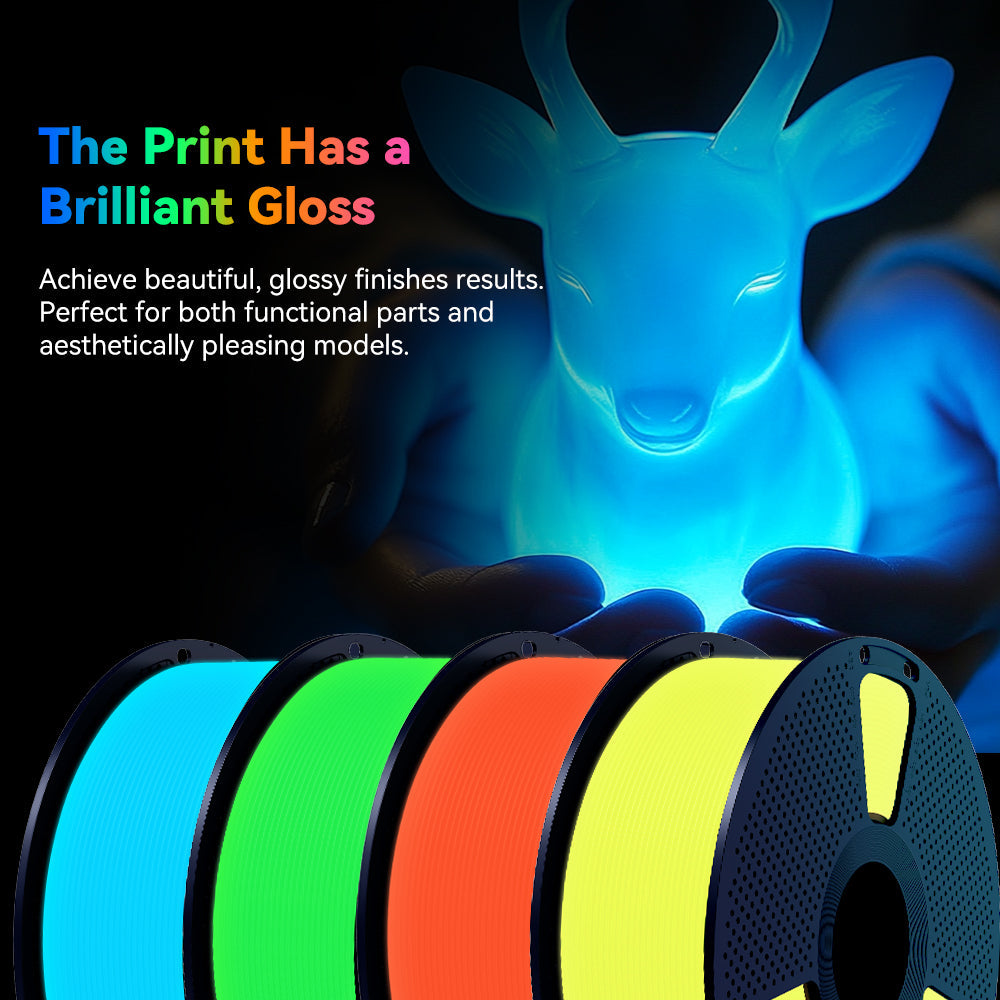 [MOQ: 3KG] PETG Glow in The Dark (Luminous) 3D Printer Filament 1KG