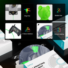 [MOQ: 3KG] PETG Glow in The Dark (Luminous) 3D Printer Filament 1KG