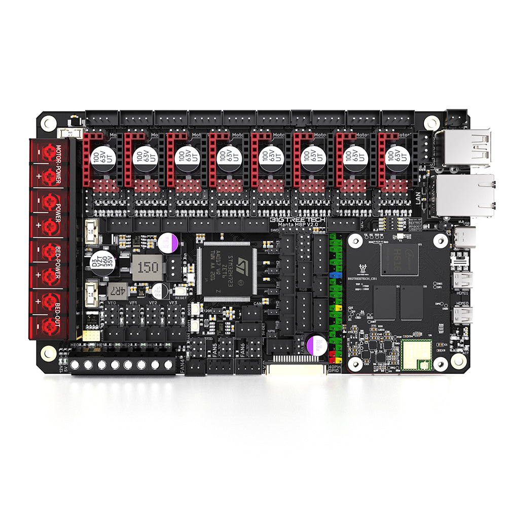 BIGTREETECH Manta M4P/M8P/M5P Control Board running Klipper with CB1/CB2/CM4