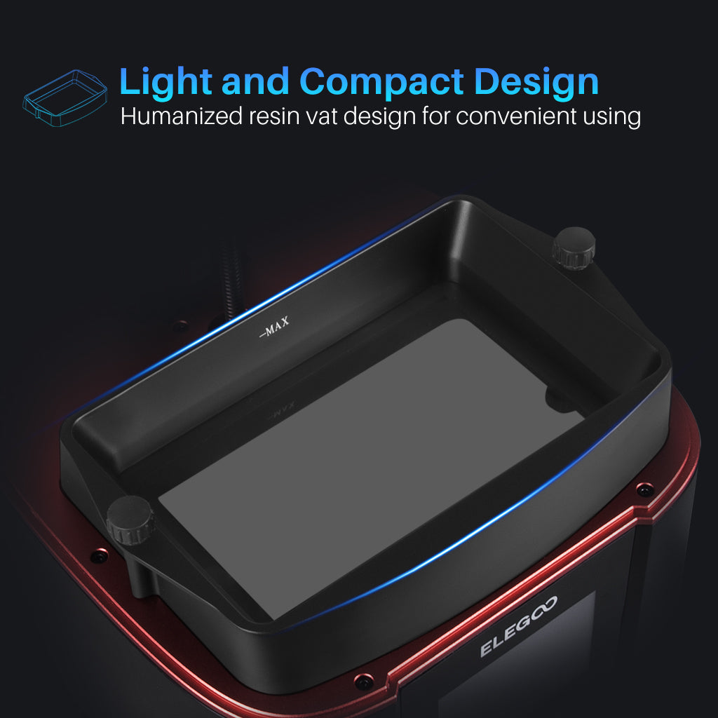 Metal Resin Tank for Mars 3 & Mars 3 Pro (2 Pcs)