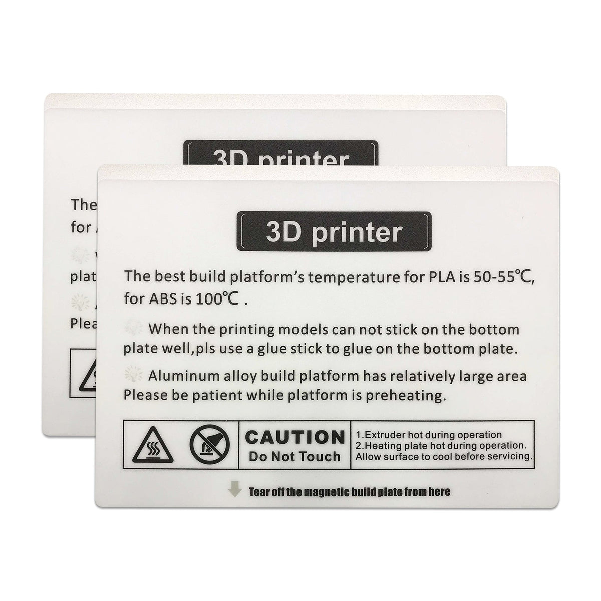 X-Plus Build Plate Sticker (2pcs)