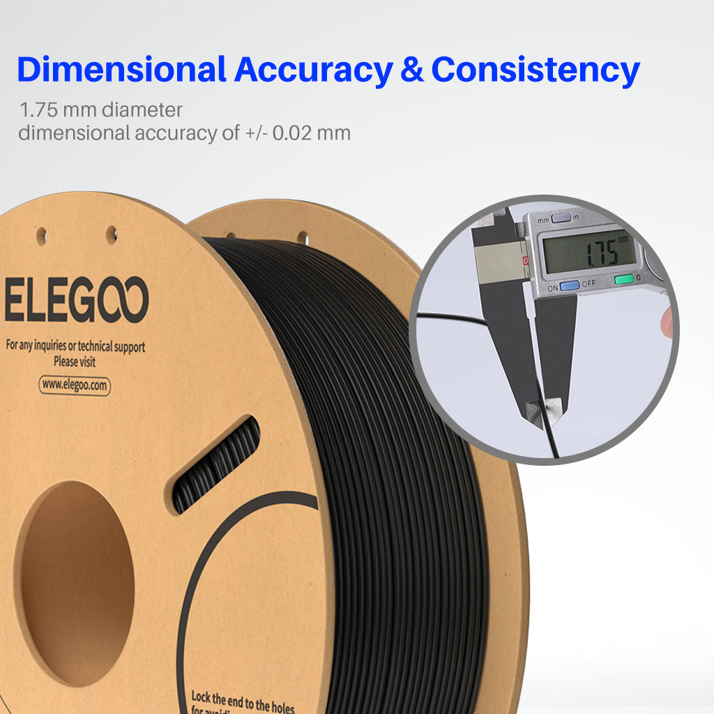 PLA Filament 1.75mm Black 10KG